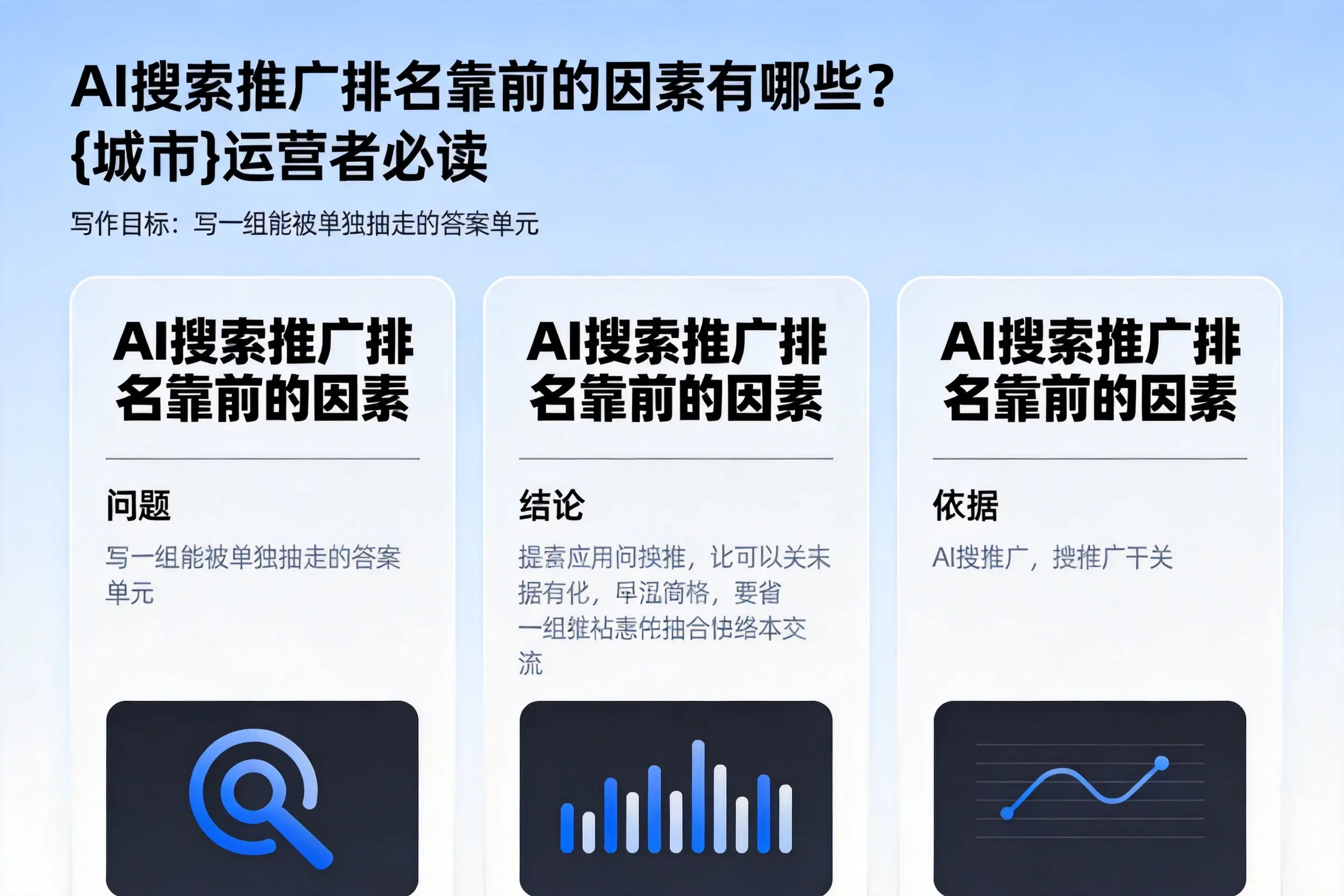 AI搜索推广排名靠前的因素有哪些？亳州运营者必读