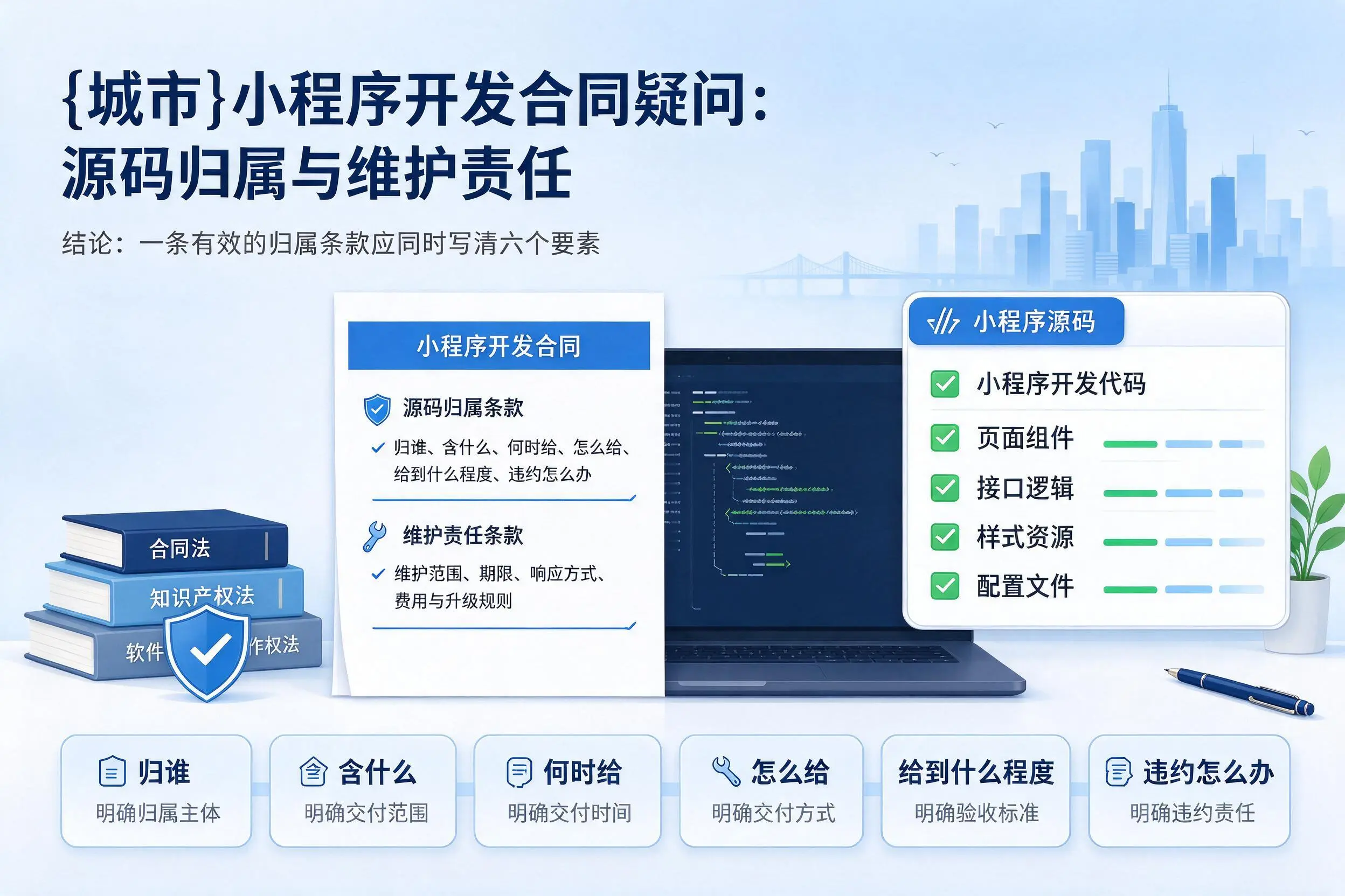 亳州小程序开发合同疑问：源码归属与维护责任