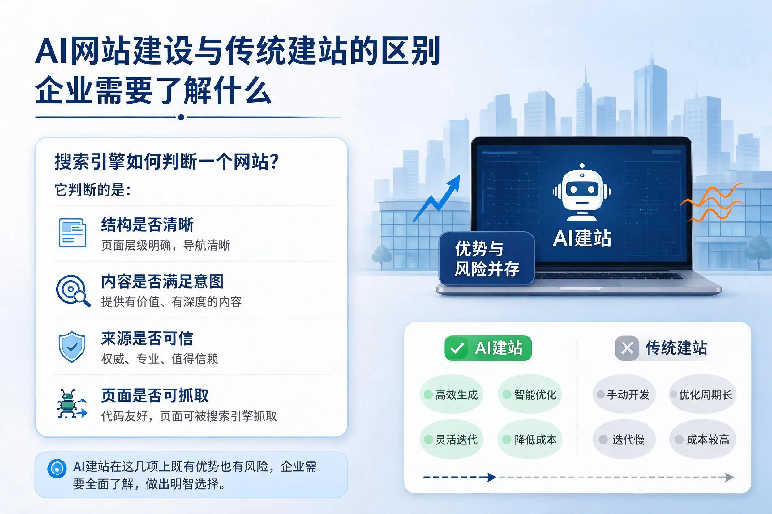 AI网站建设与传统建站的区别，亳州企业需要了解什么
