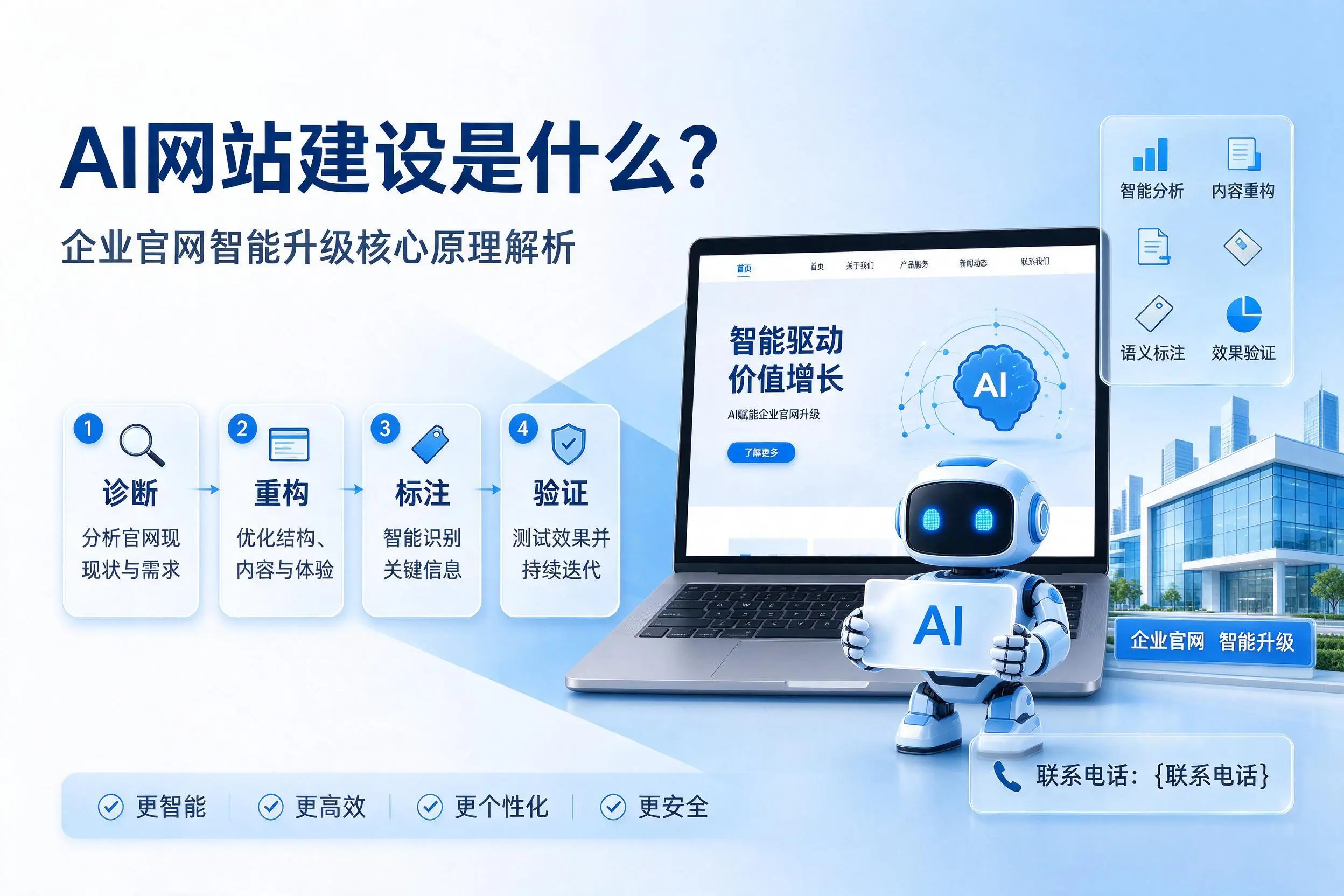 AI网站建设是什么?亳州企业官网智能升级核心原理解析