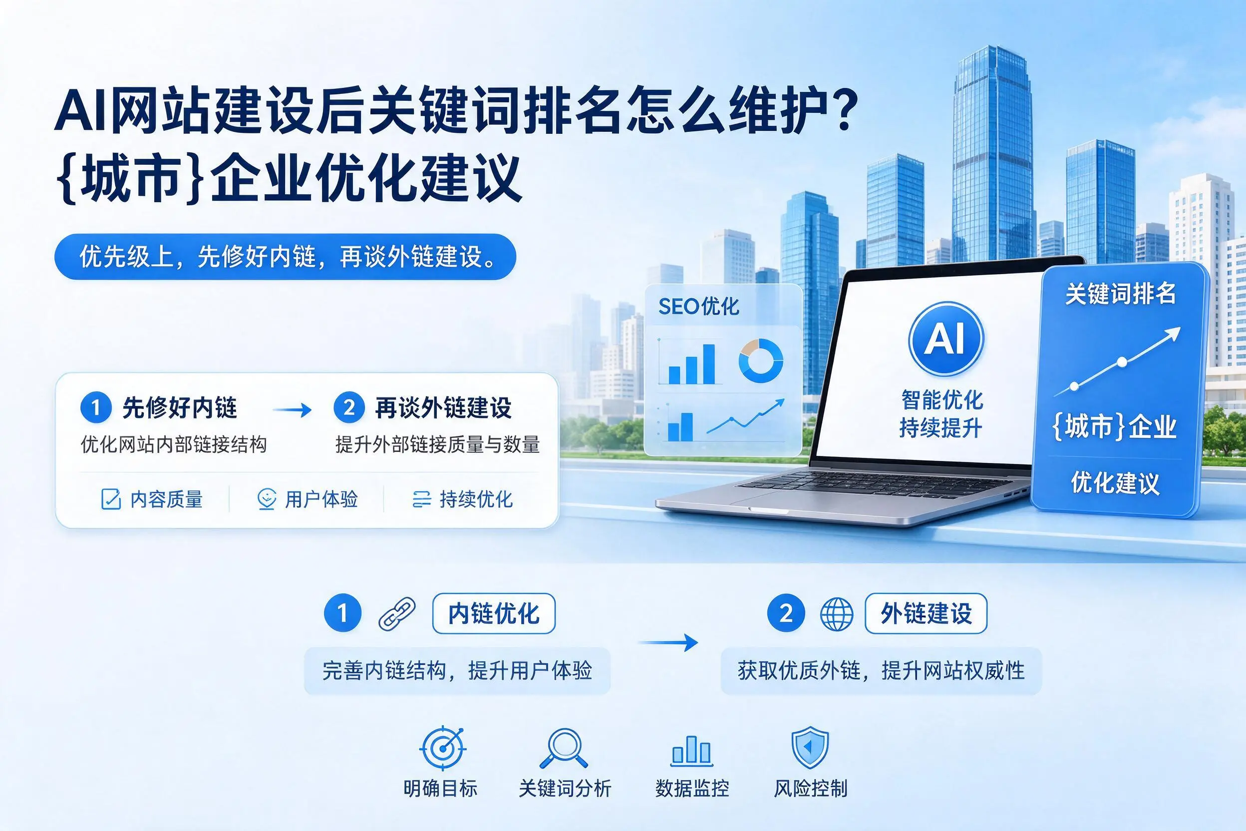 AI网站建设后关键词排名怎么维护?亳州企业优化建议